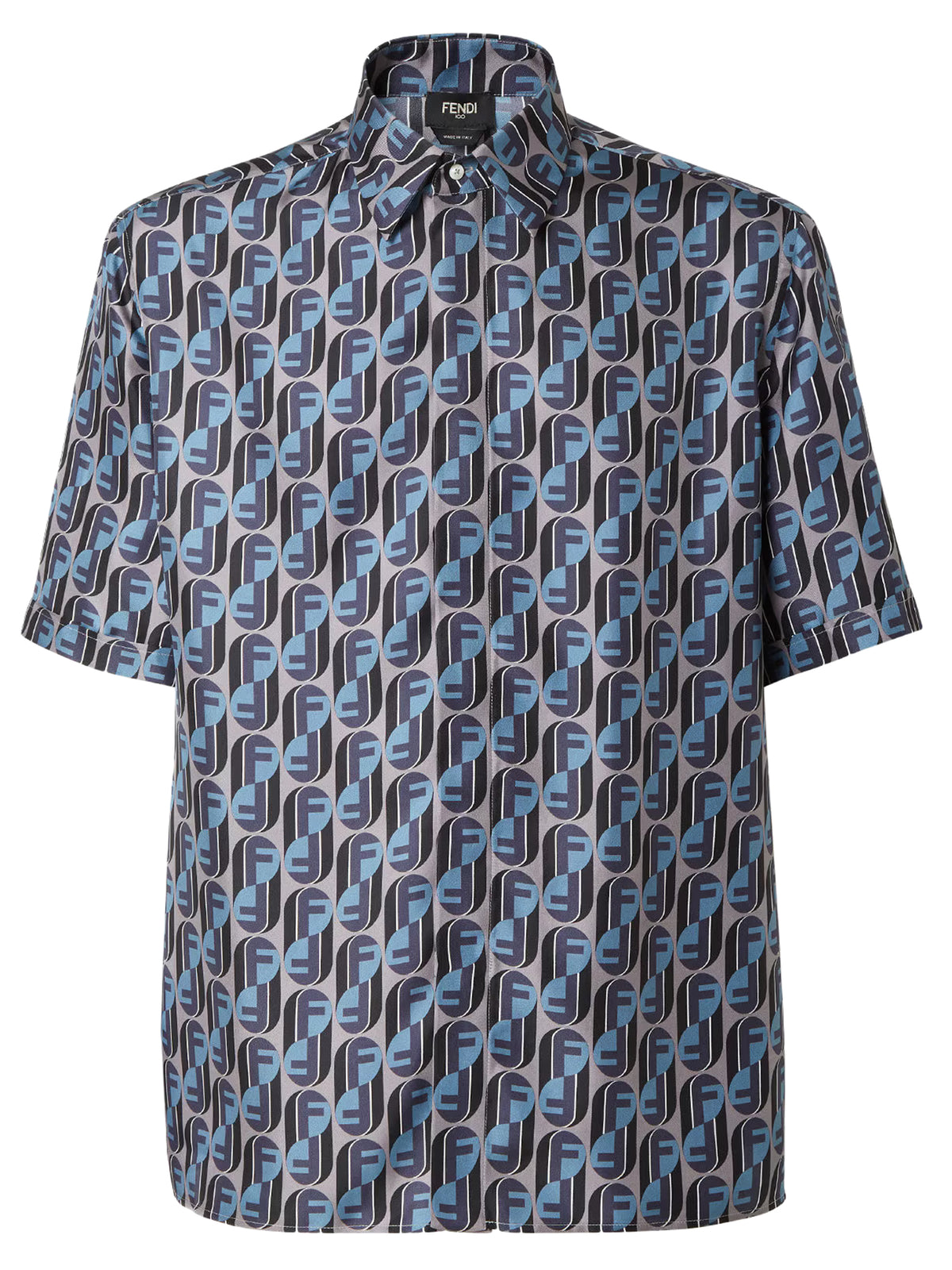 Printed silk shirt