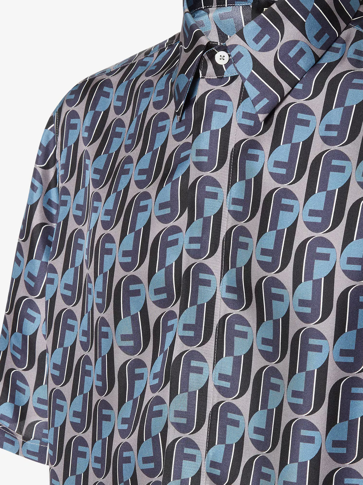 Printed silk shirt