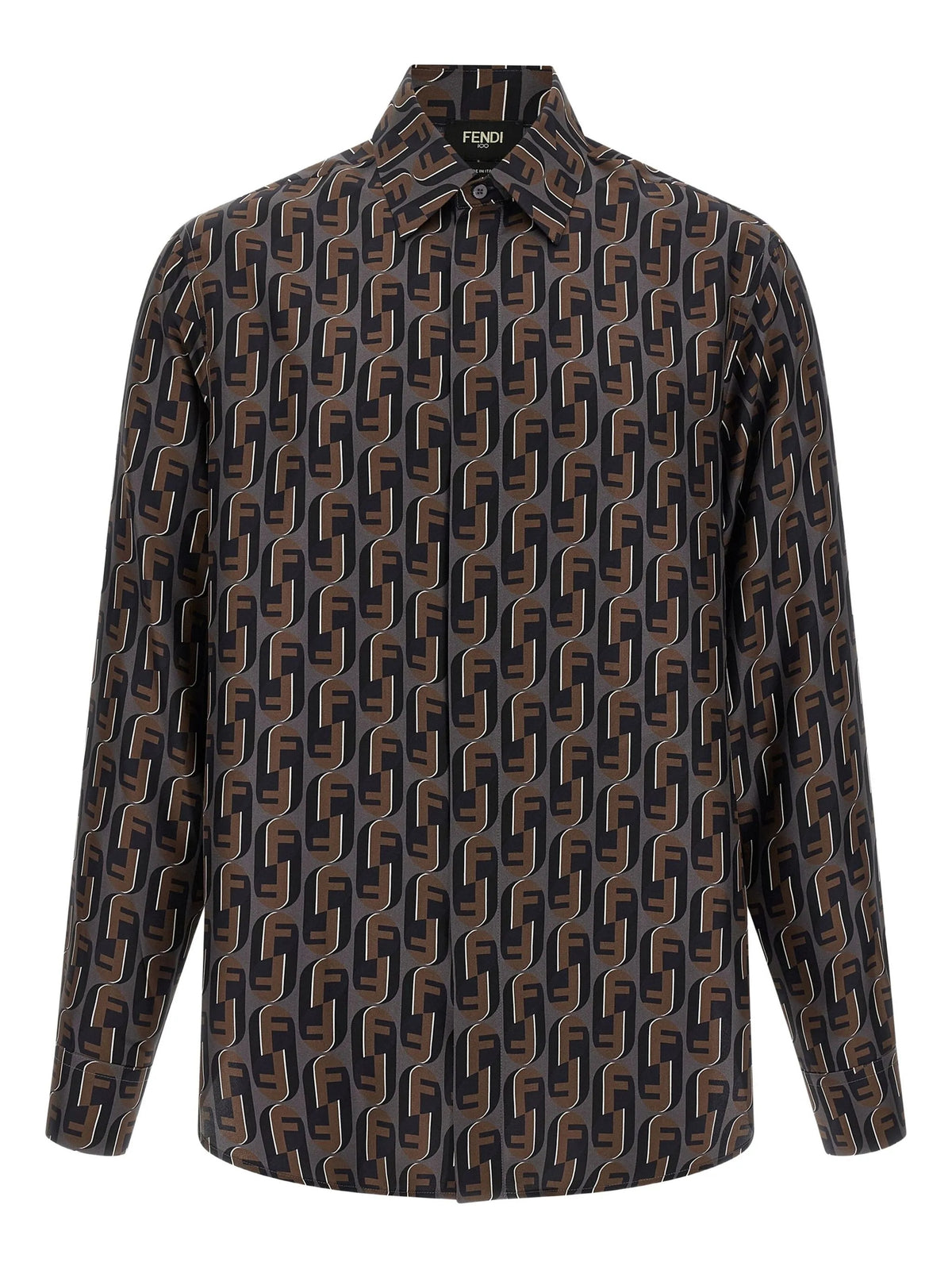 Printed silk shirt