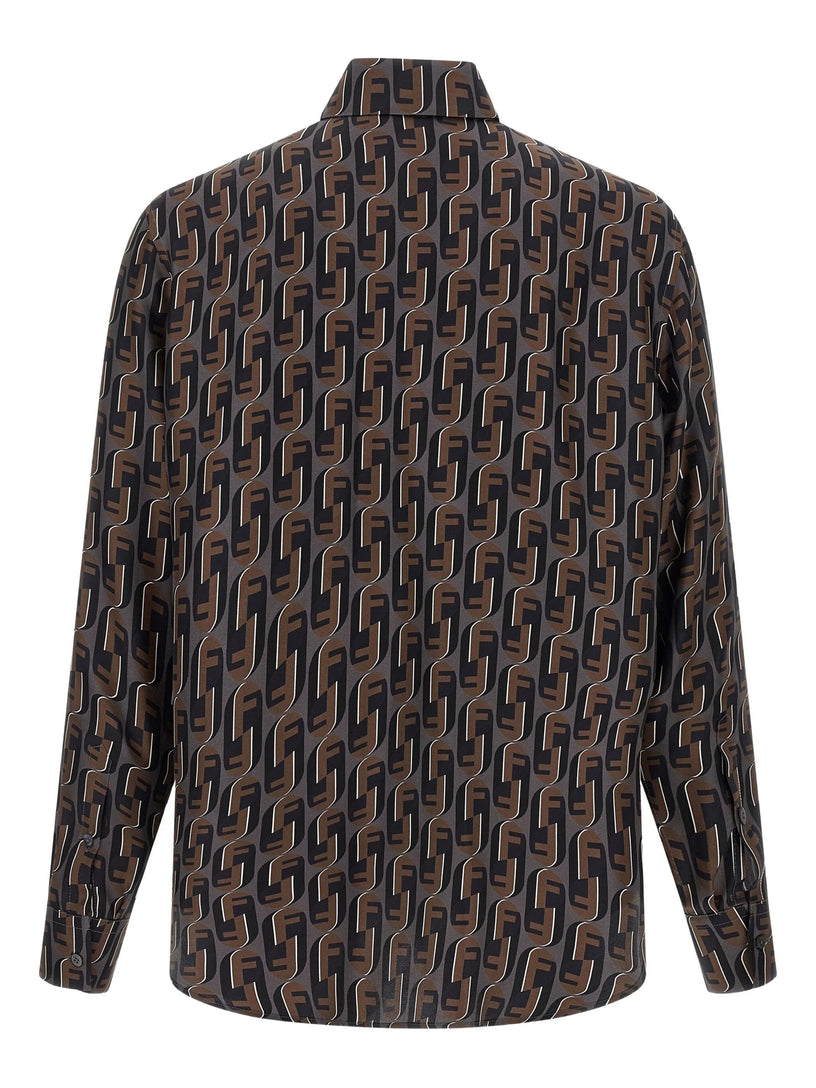 Printed silk shirt