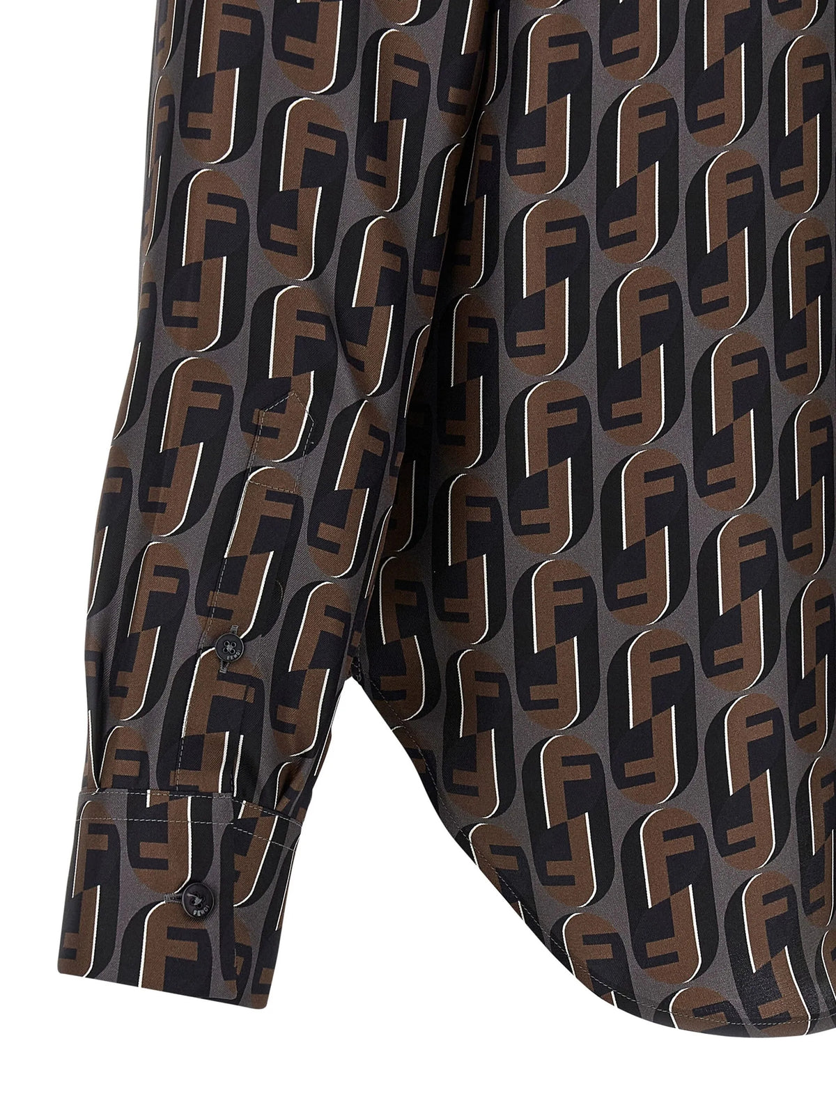 Printed silk shirt