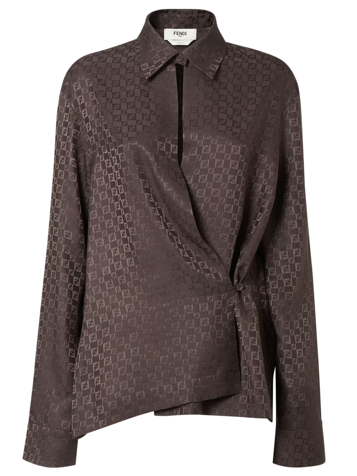 FF jacquard silk shirt
