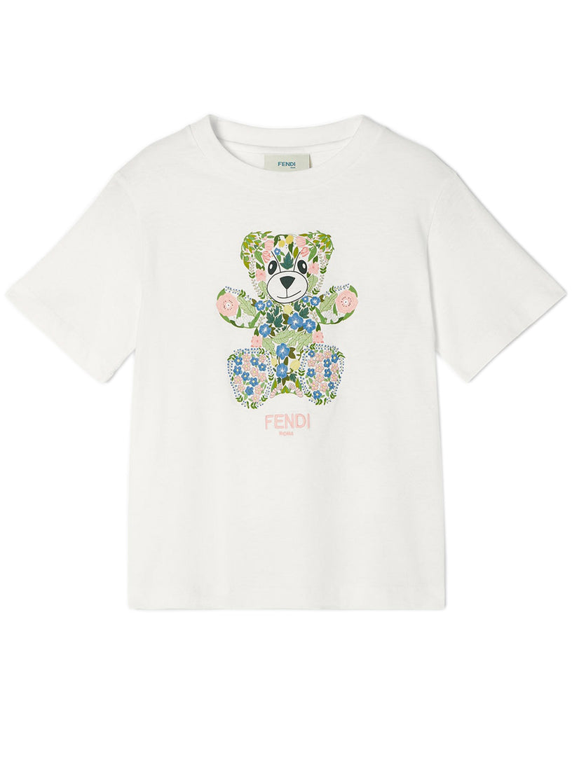 T-shirt with multicolour print