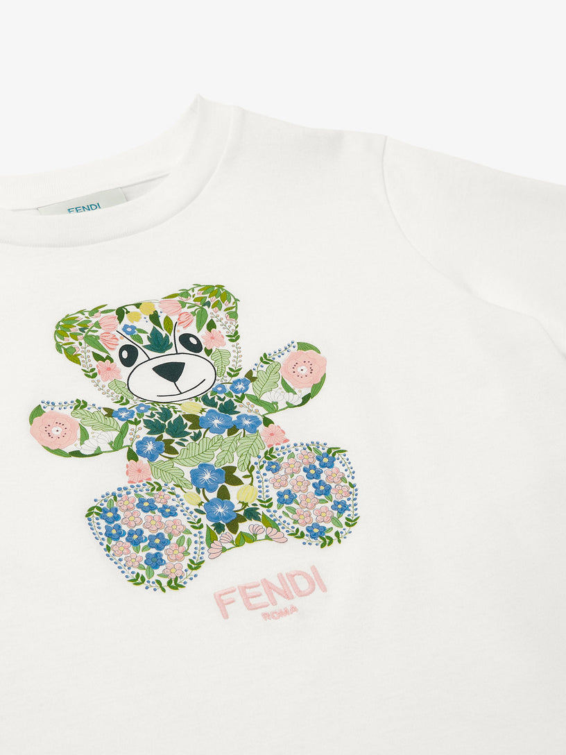 T-shirt with multicolour print