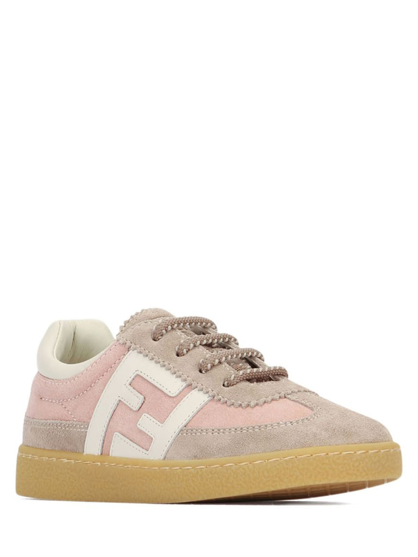 Sneaker in nappa and suede leather