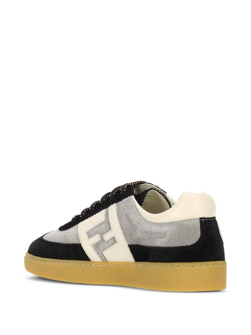 Sneaker in nappa and suede leather