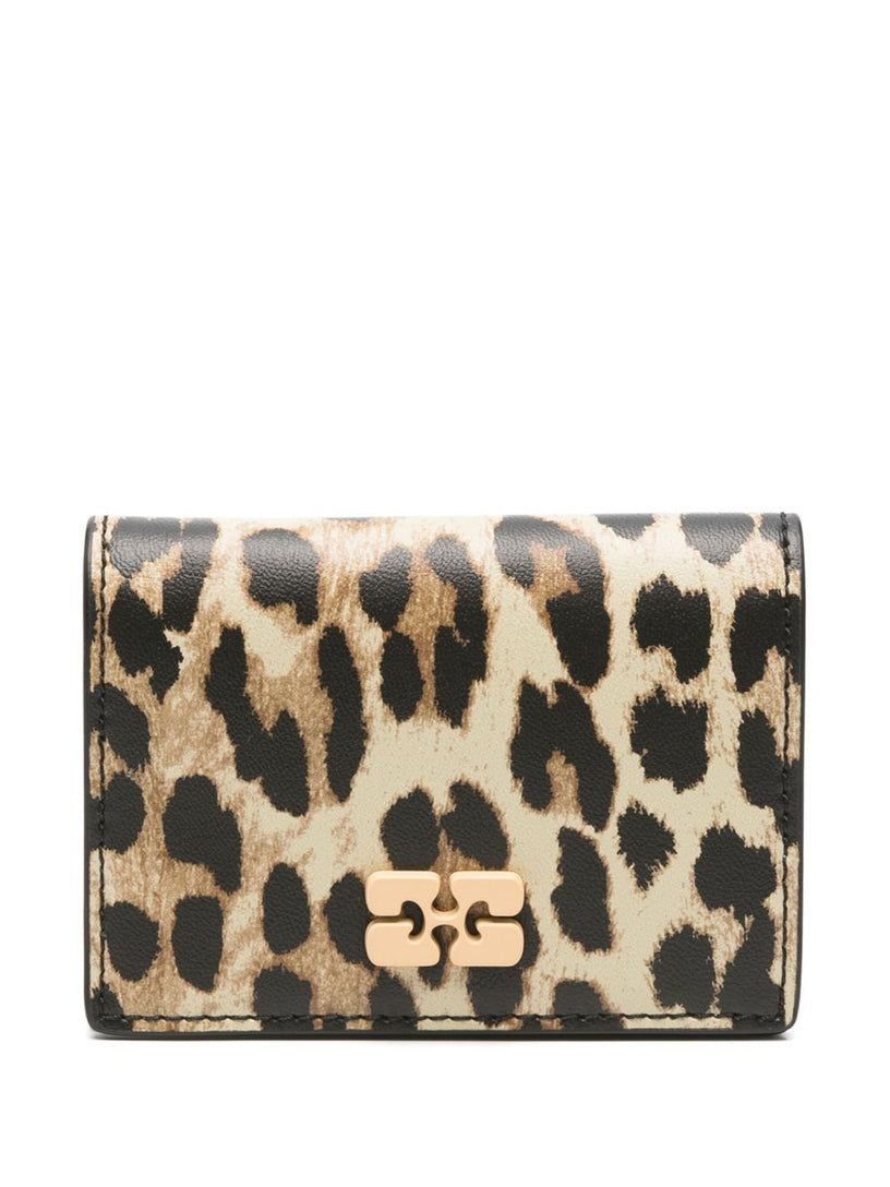 Bou leopard leather wallet