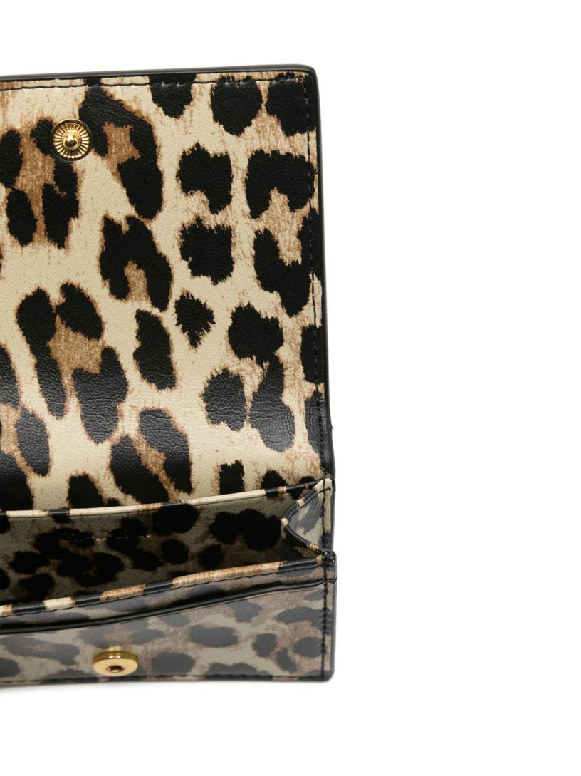 Bou leopard leather wallet