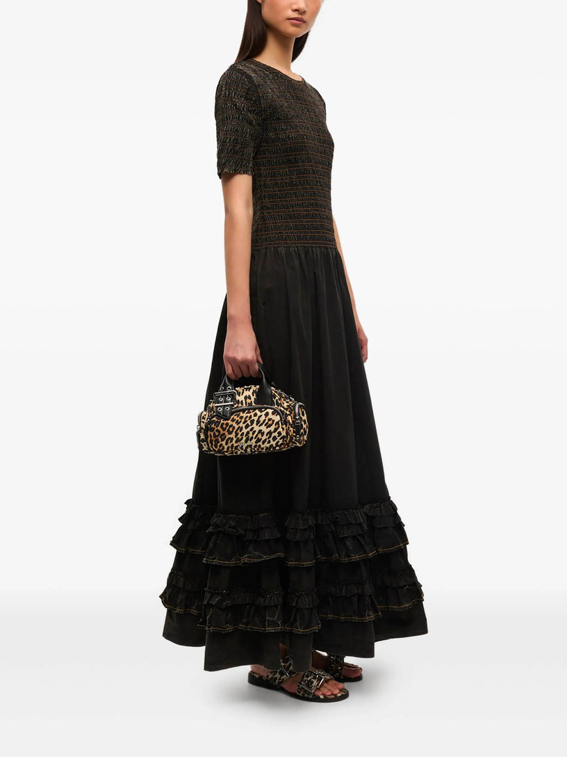 Mini Polochon Leopard Bag