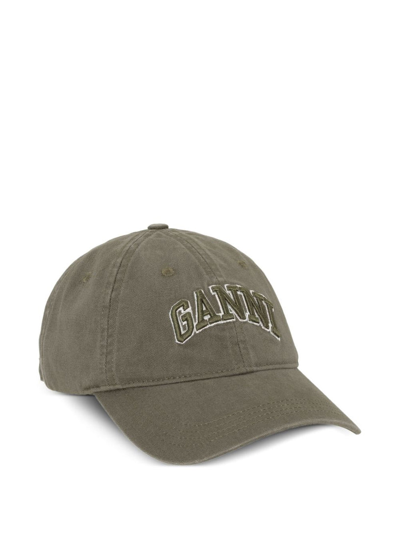 Hat with embroidered logo