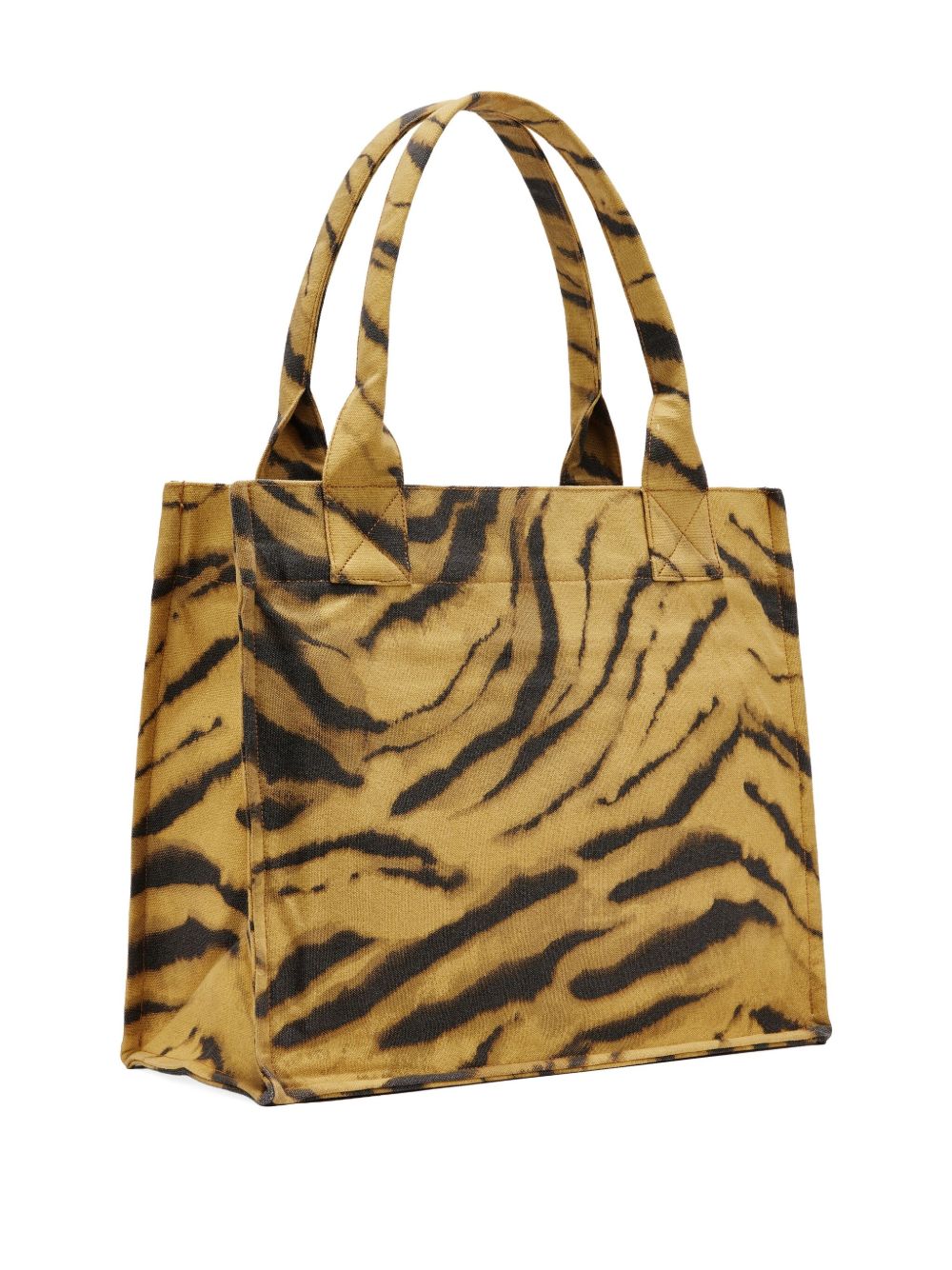 Zebra Print Large Tote GANNI Verde | Grifo210