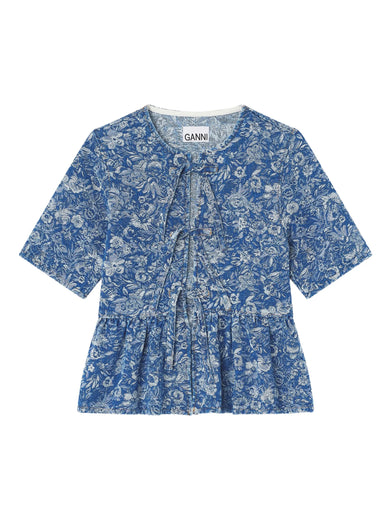 Tapestry Peplum Blouse