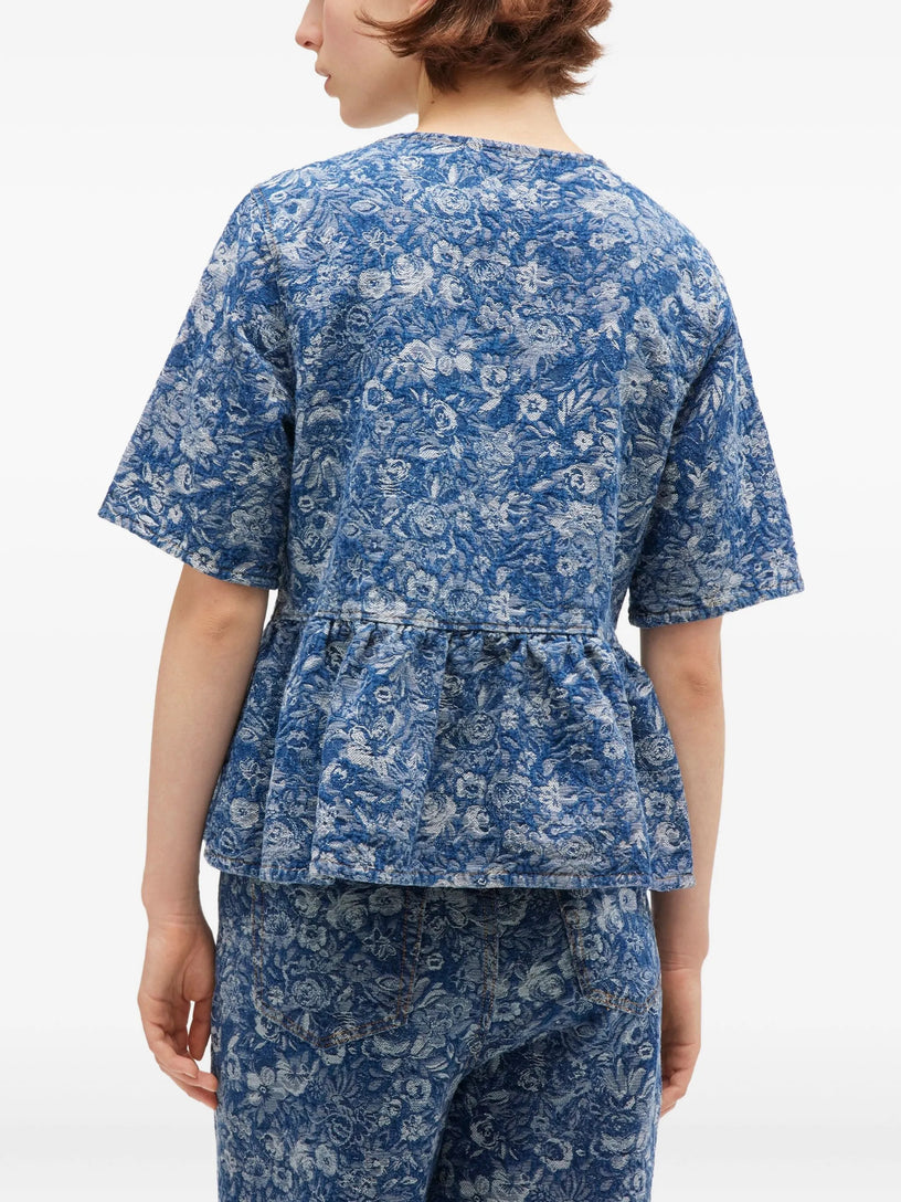 Tapestry Peplum Blouse