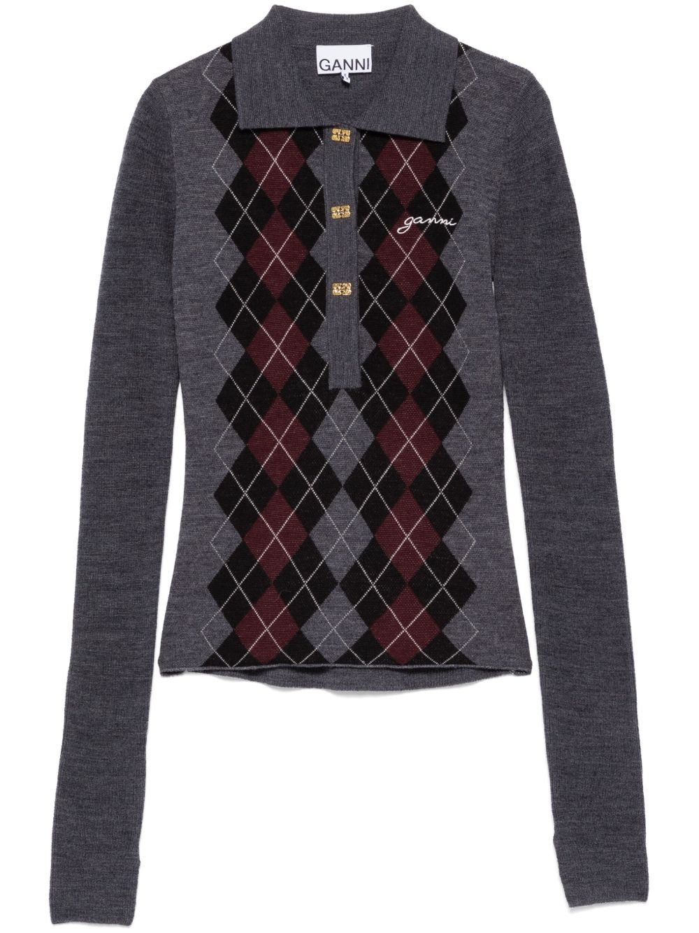 Knitted polo shirt