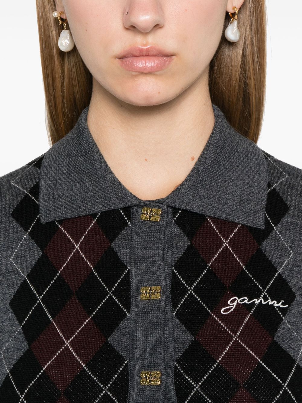 Knitted polo shirt