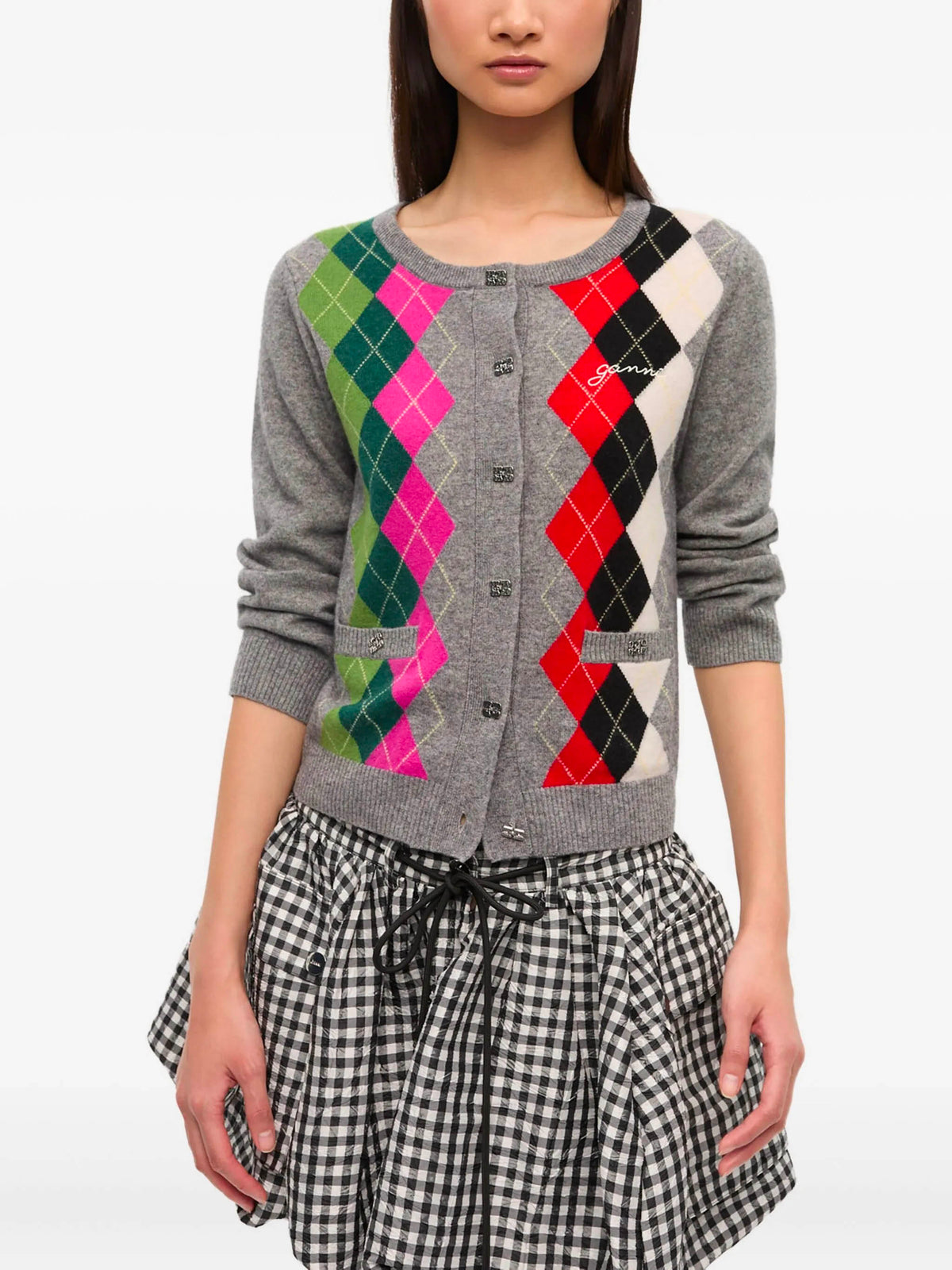 Check Cardigan