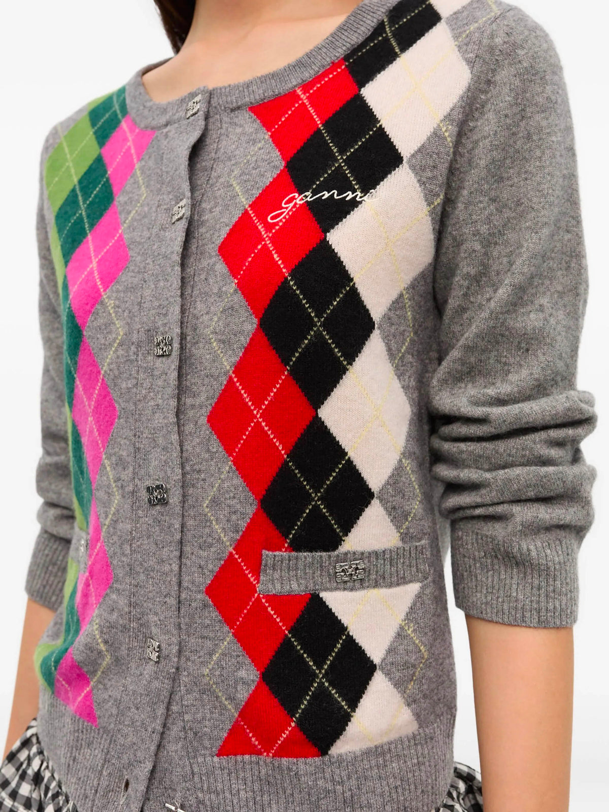 Check Cardigan