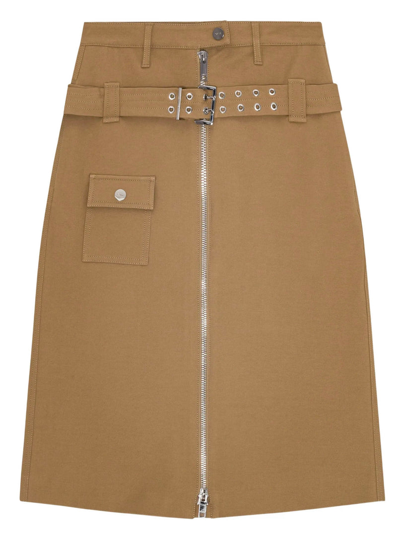 Cotton Midi Skirt