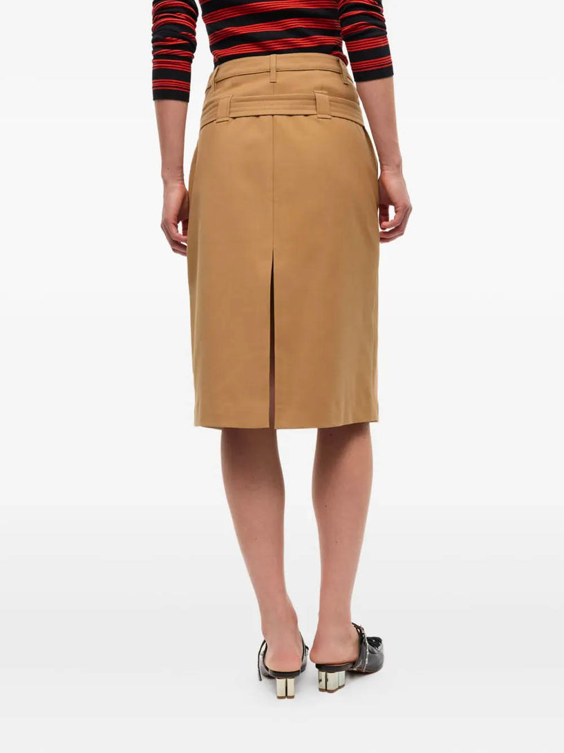 Cotton Midi Skirt