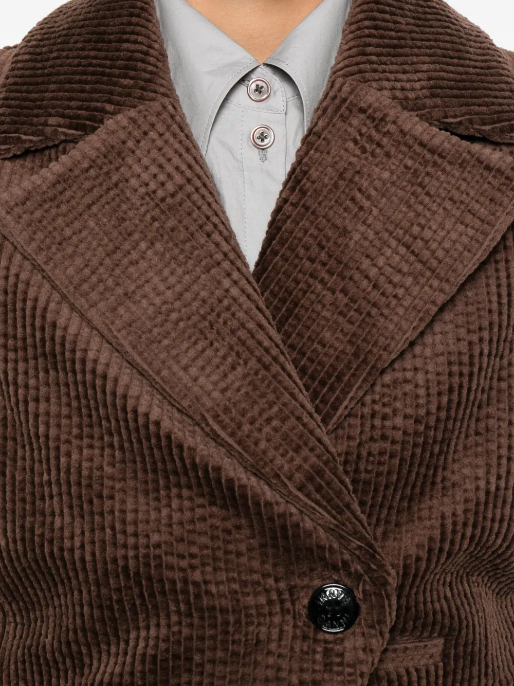 Corduroy buttoned waistcoat