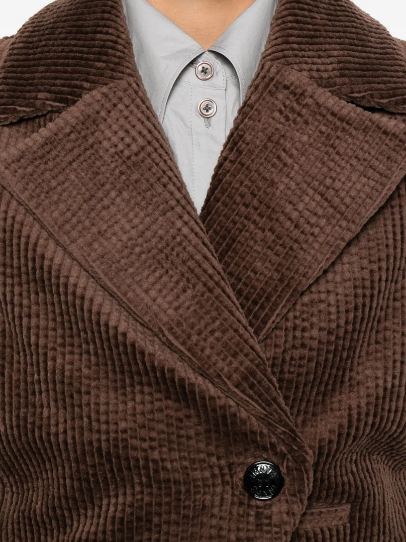 Corduroy buttoned waistcoat