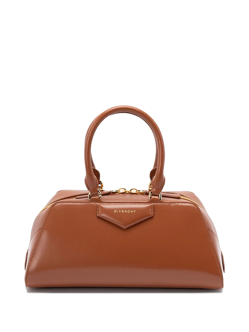 Antigona East-West Small Leather Box Bag