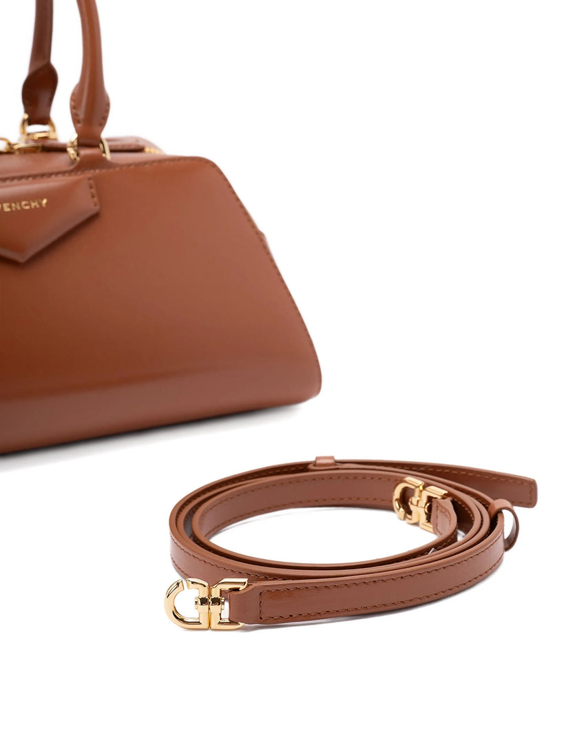 Antigona East-West Small Leather Box Bag