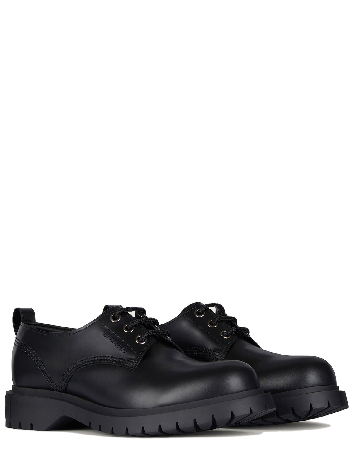 Leather derby shoes
