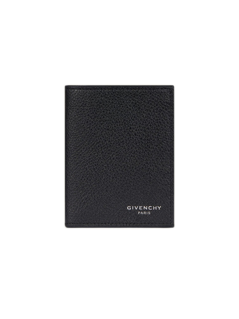 Grain leather card holder