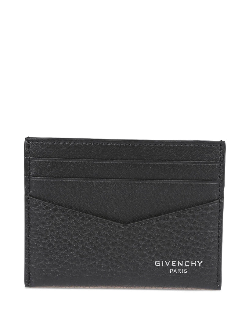 Grain leather card holder