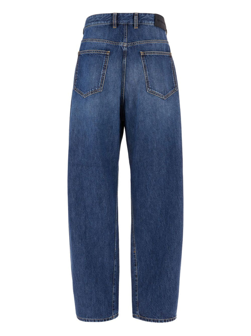 Jeans in washed denim