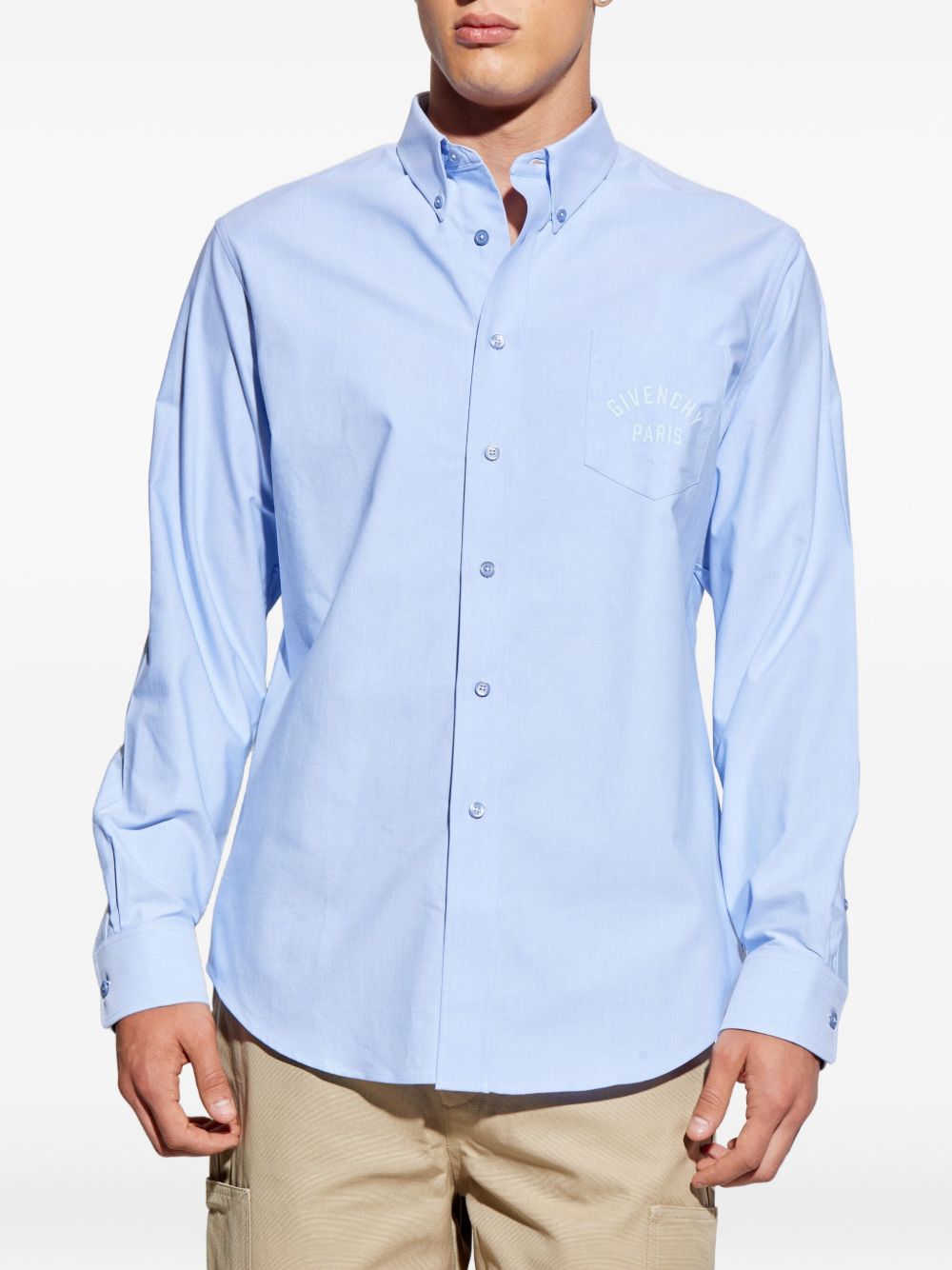 Givenchy embroidered pocket shirt