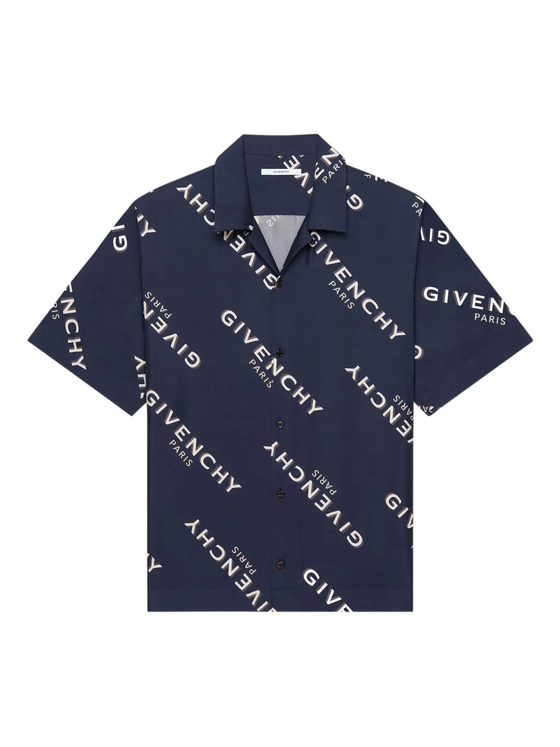 Silk shirt with Givenchy Shadow print
