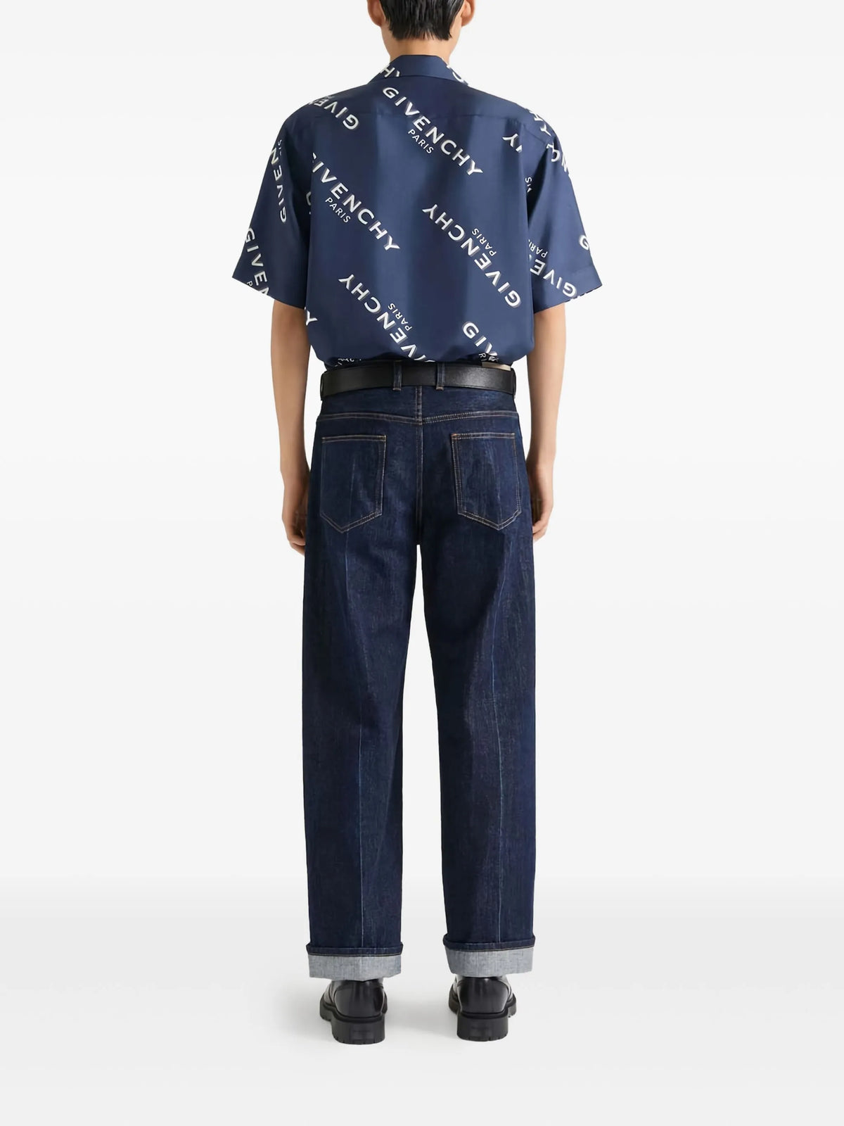 Silk shirt with Givenchy Shadow print
