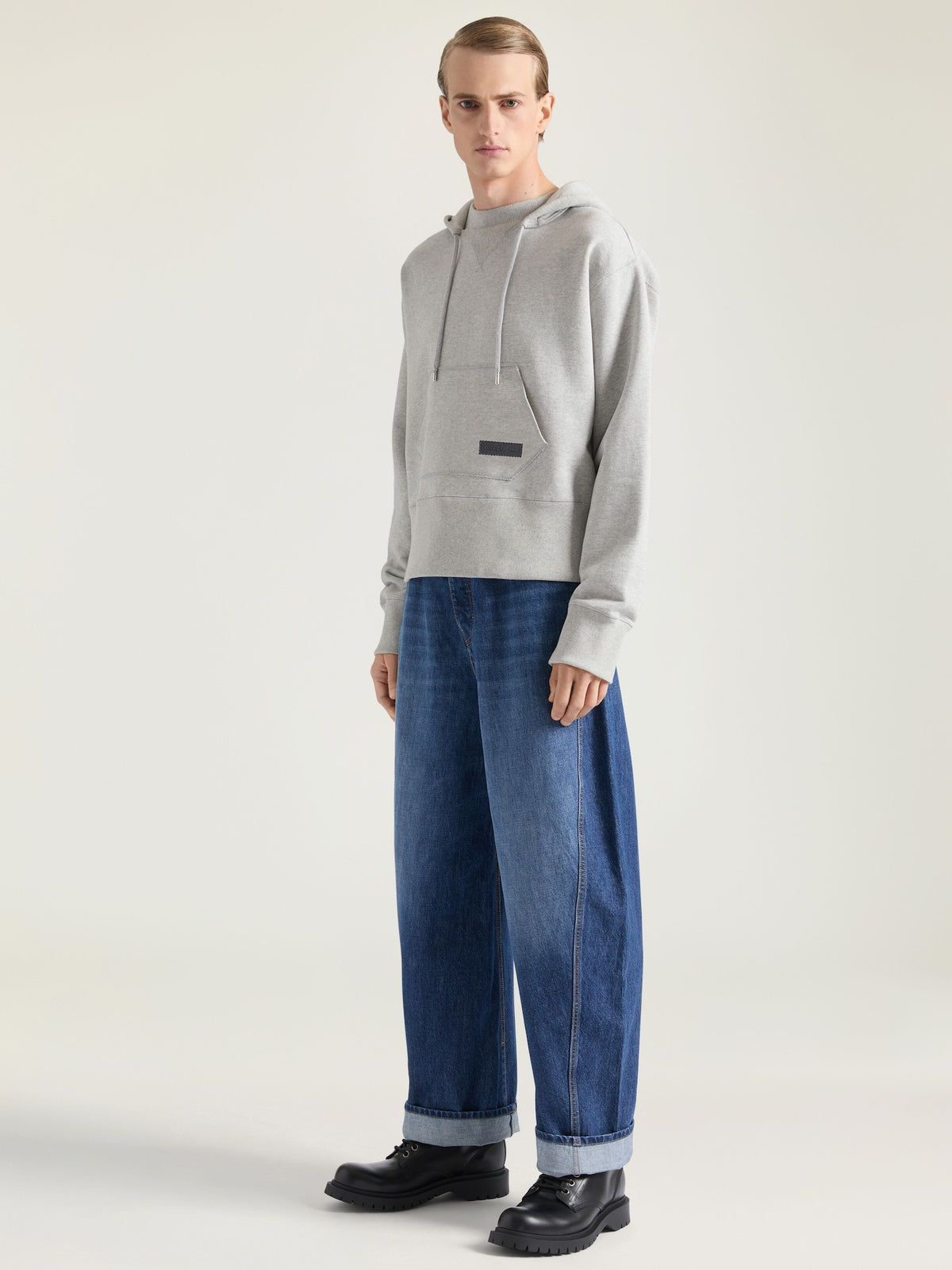 Hoodie in fleece with GIVENCHY patch