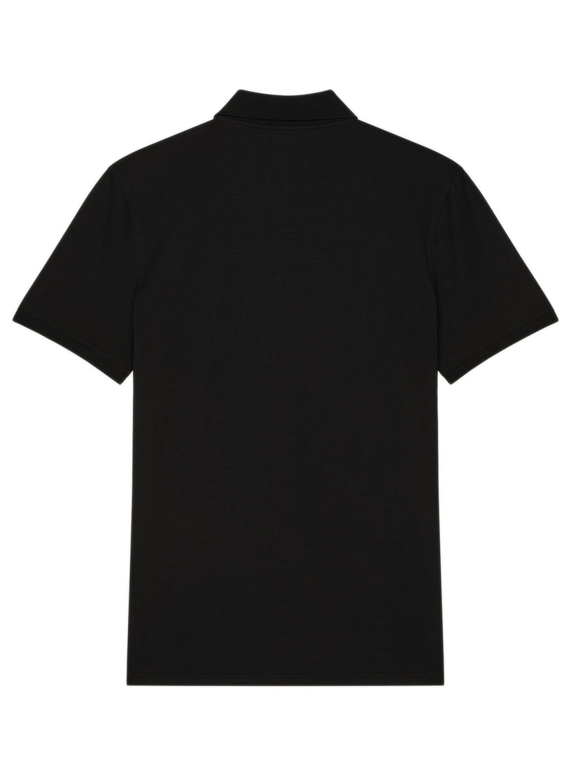 Cotton polo shirt with applique