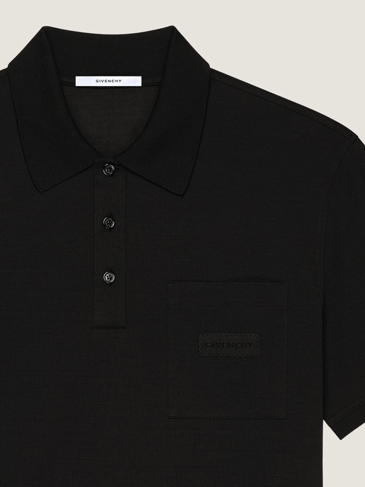 Cotton polo shirt with applique