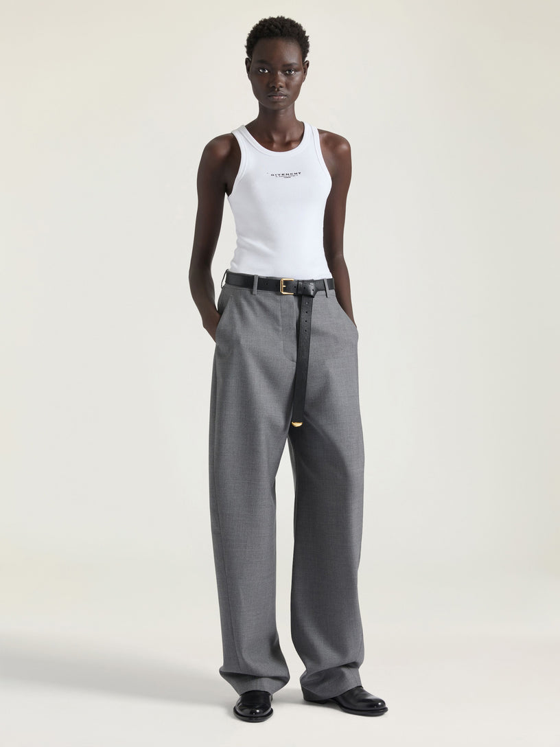 Slim fit tank top in cotton with GIVENCHY Stamp print