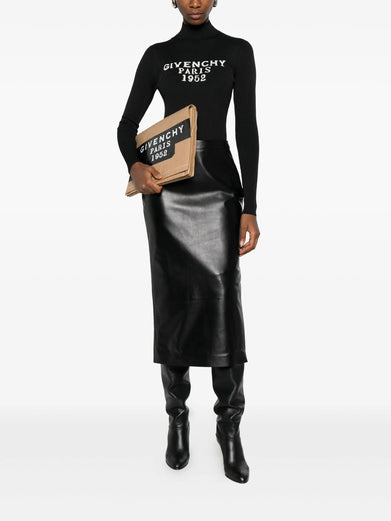 Body in fine rib with Givenchy signature