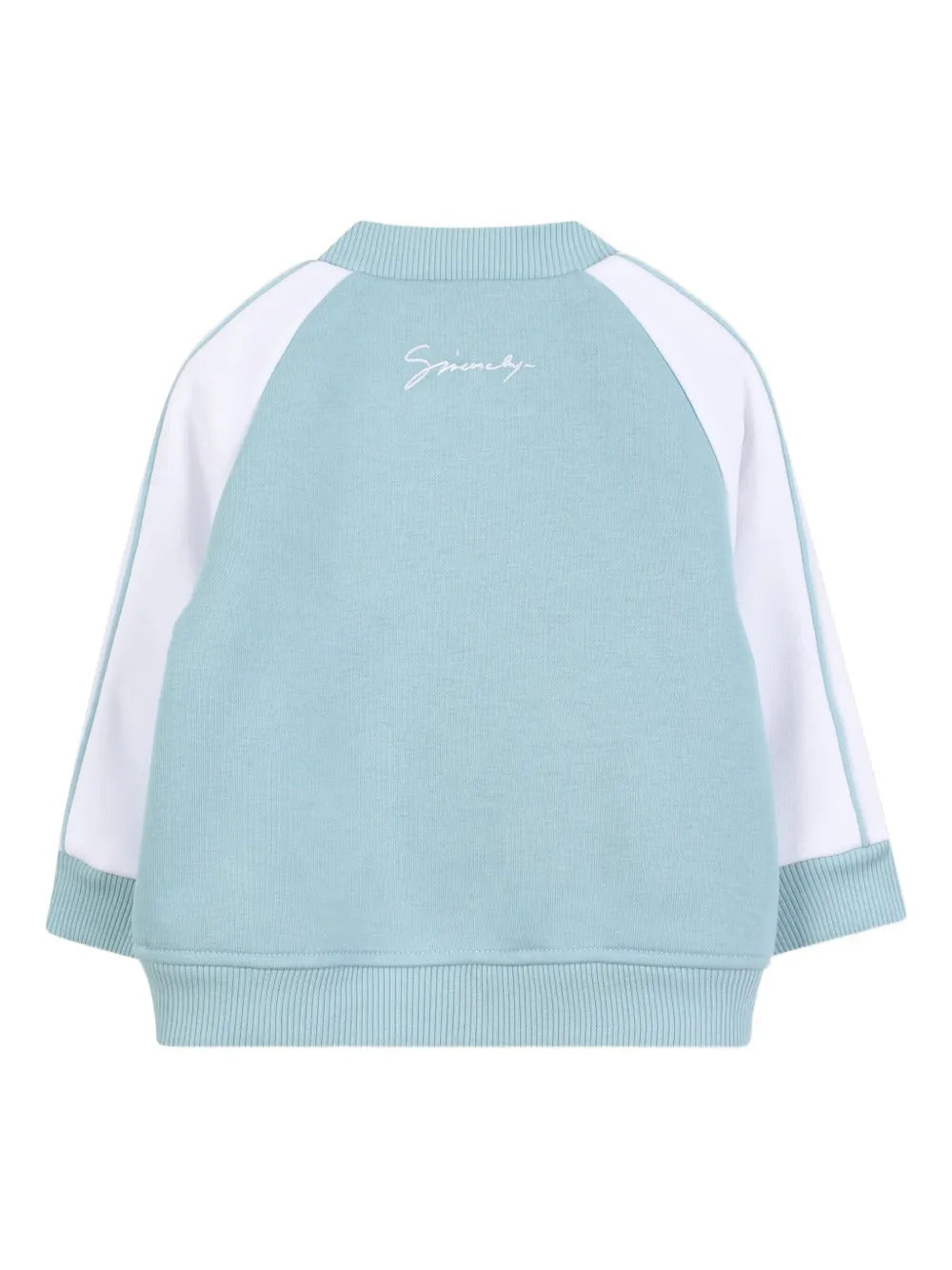Racing stripe baseball jacket