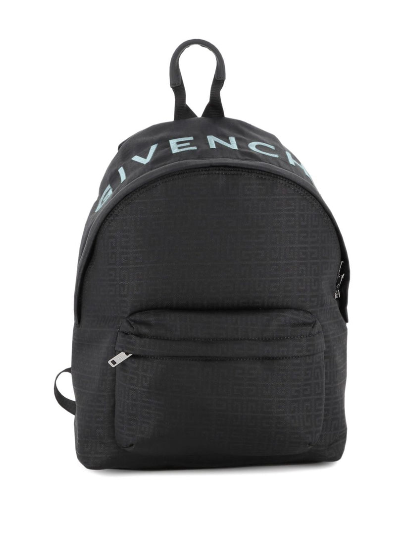 Logo-embroidered backpack