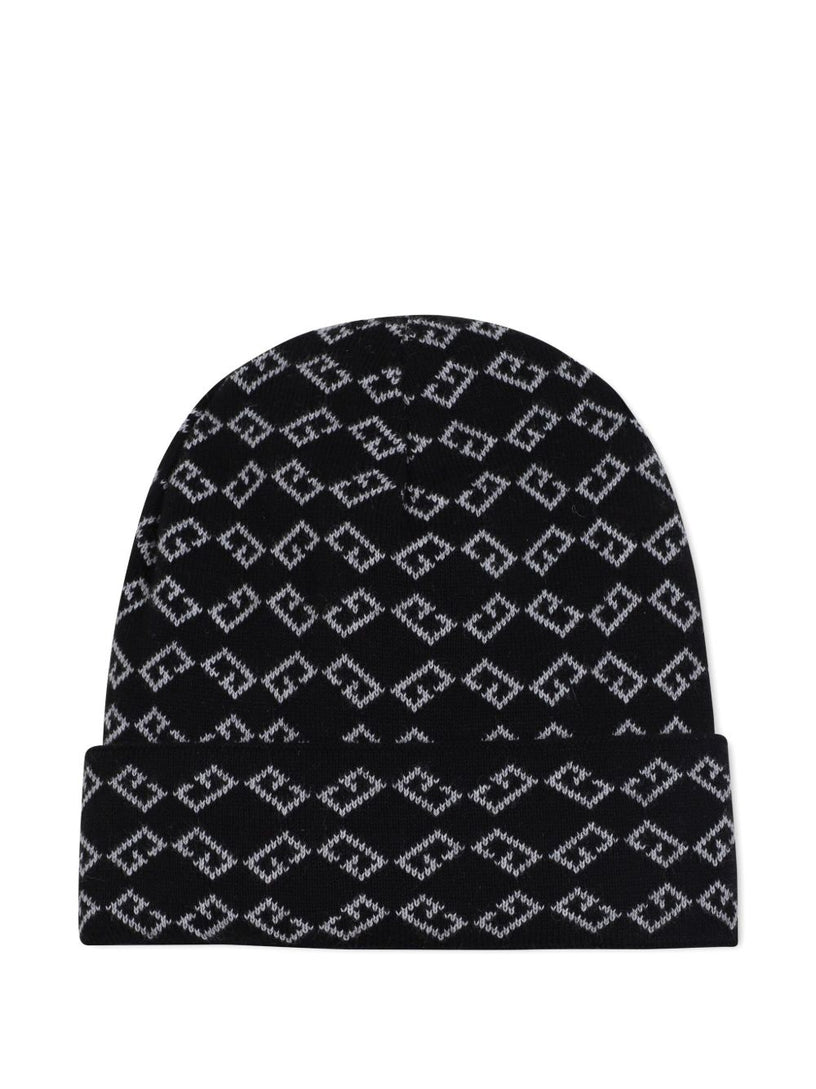 Logo-embroidered beanie