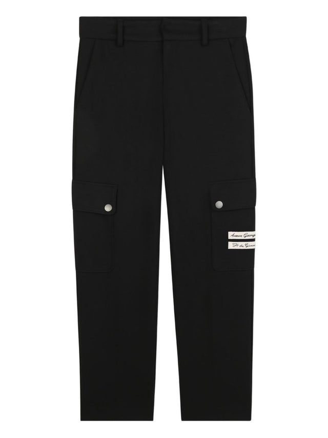 Logo-appliqué cargo trousers