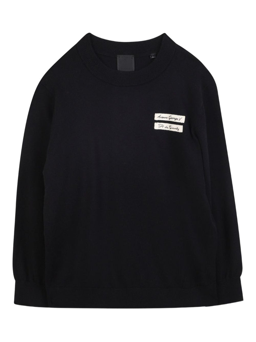 Logo-patch sweater