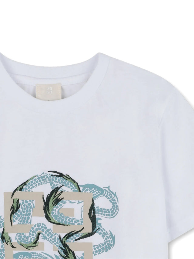 Dragon-print T-shirt