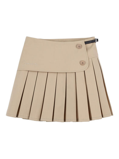 Pleated mini skirt