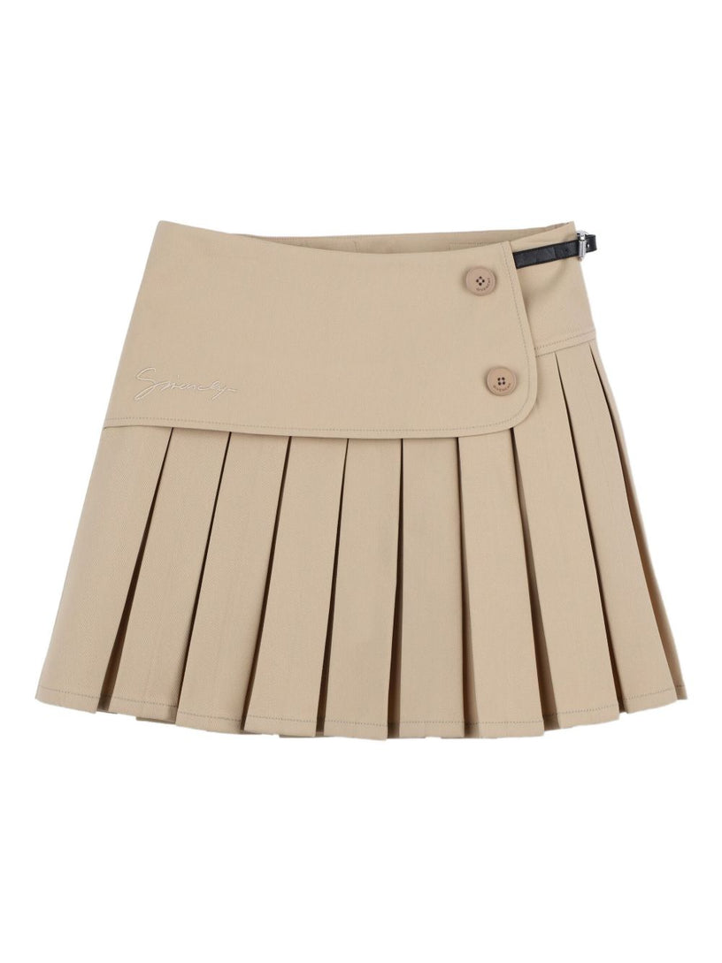 Pleated mini skirt