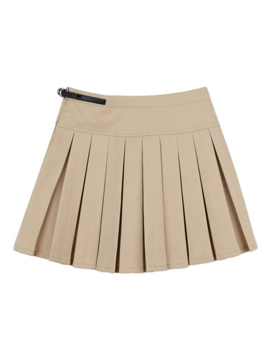 Pleated mini skirt