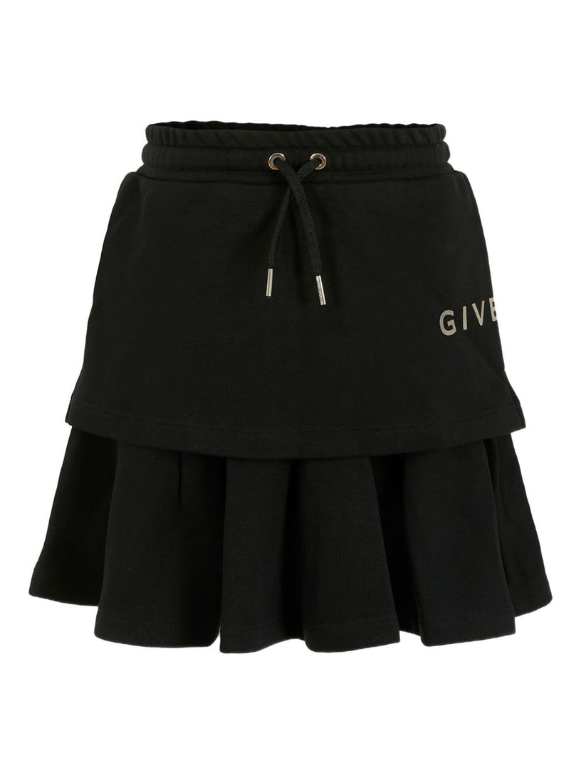 Layered pleated skirt