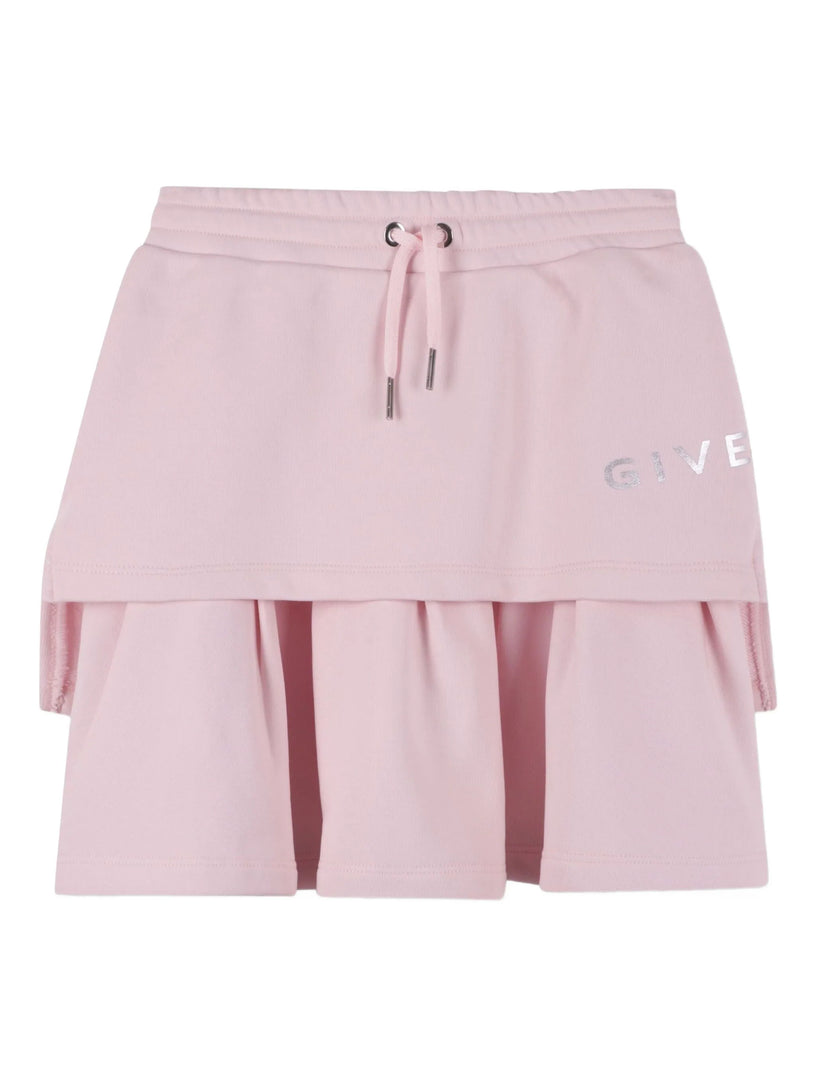 Layered pleated skirt